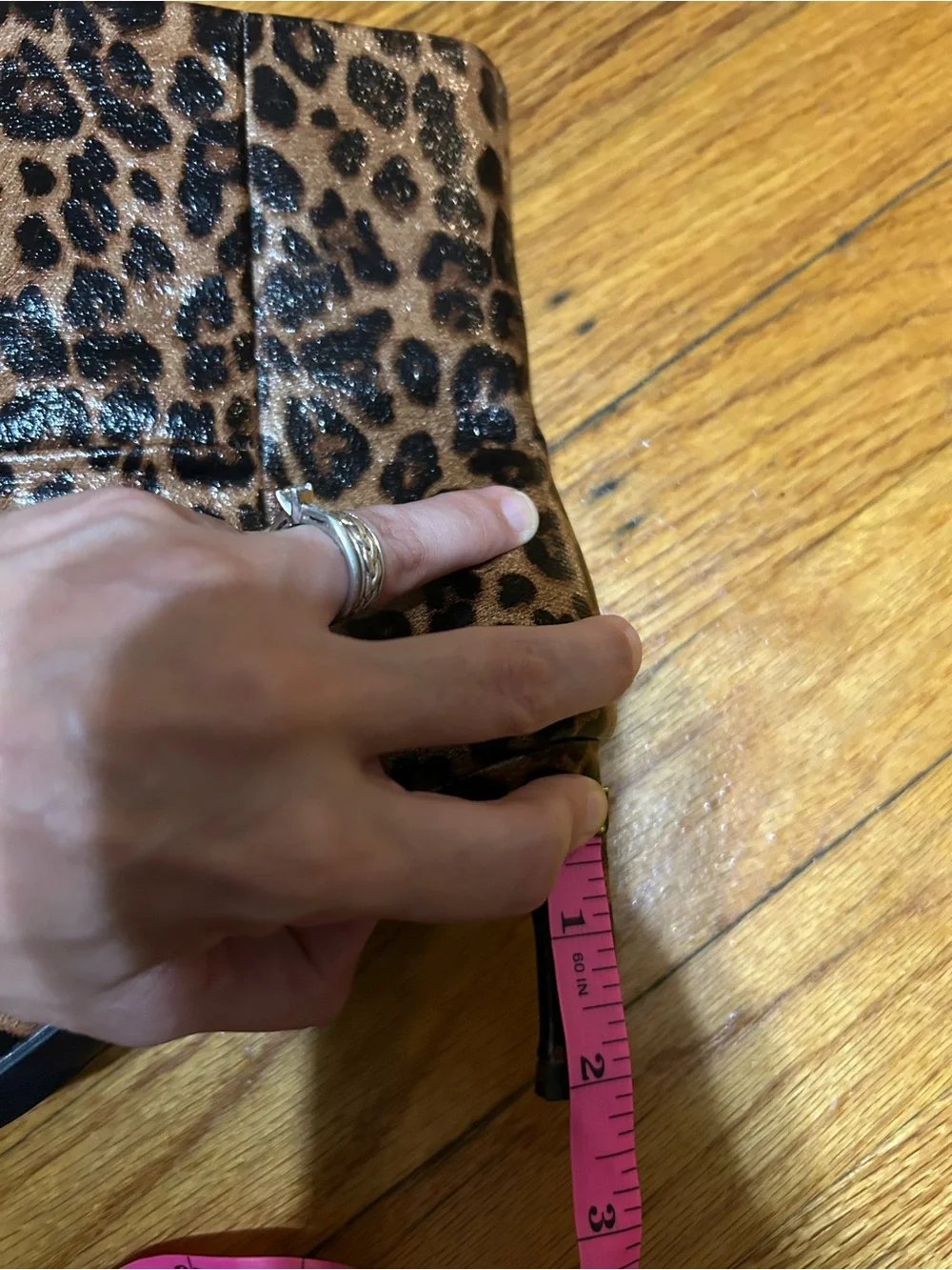 NEW DV by Dolce Vita Gradie Kitten Heel Boot (Women) 6M LEOPARD Shiny